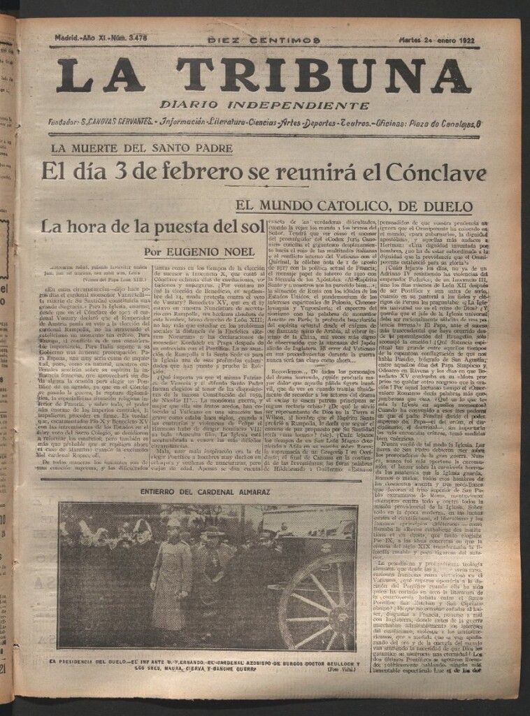 Miniatura de La Tribuna del 24 de enero de 1922
