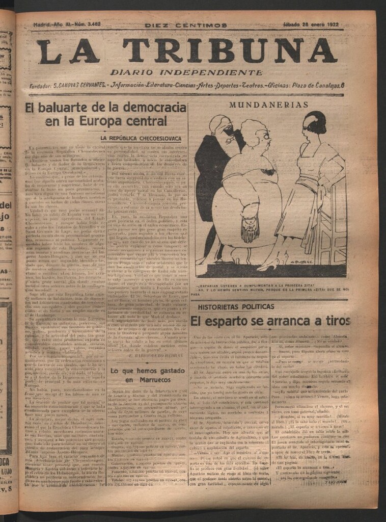 Miniatura de La Tribuna del 28 de enero de 1922