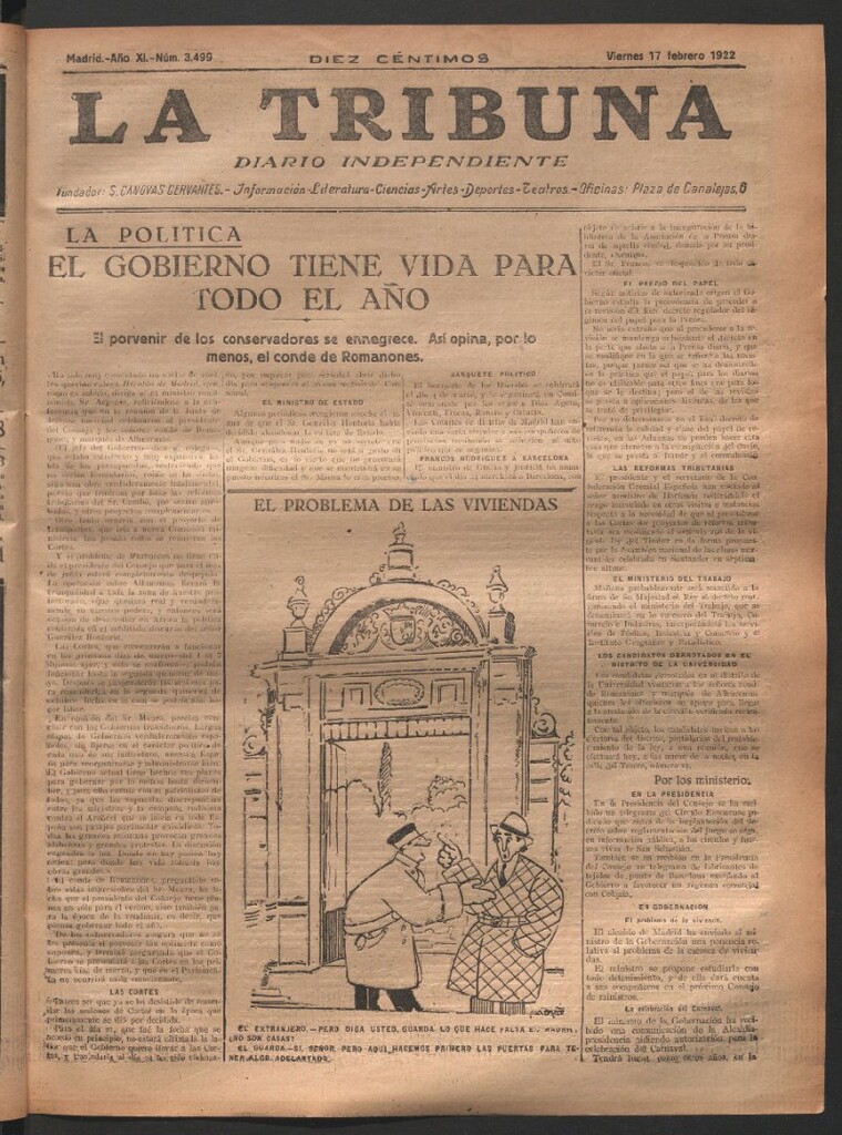 Miniatura de La Tribuna del 17 de febrero de 1922