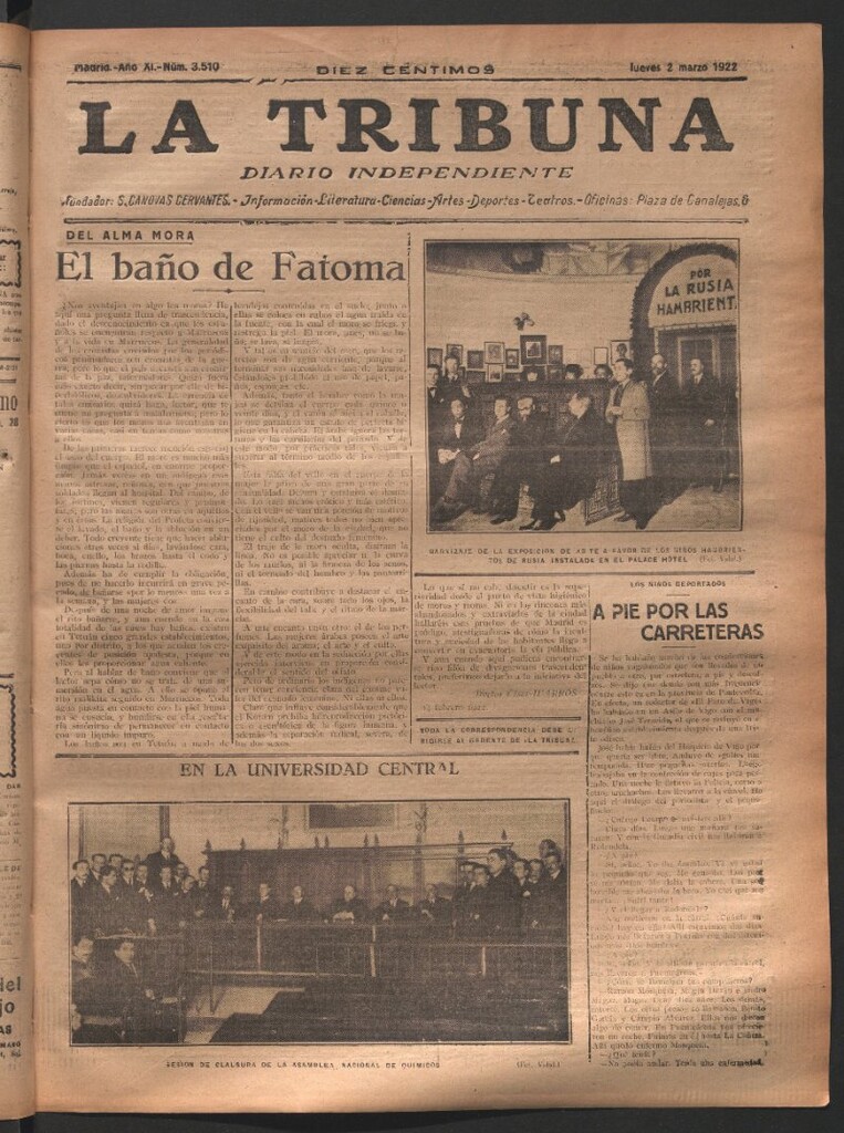 Miniatura de La Tribuna del 2 de marzo de 1922