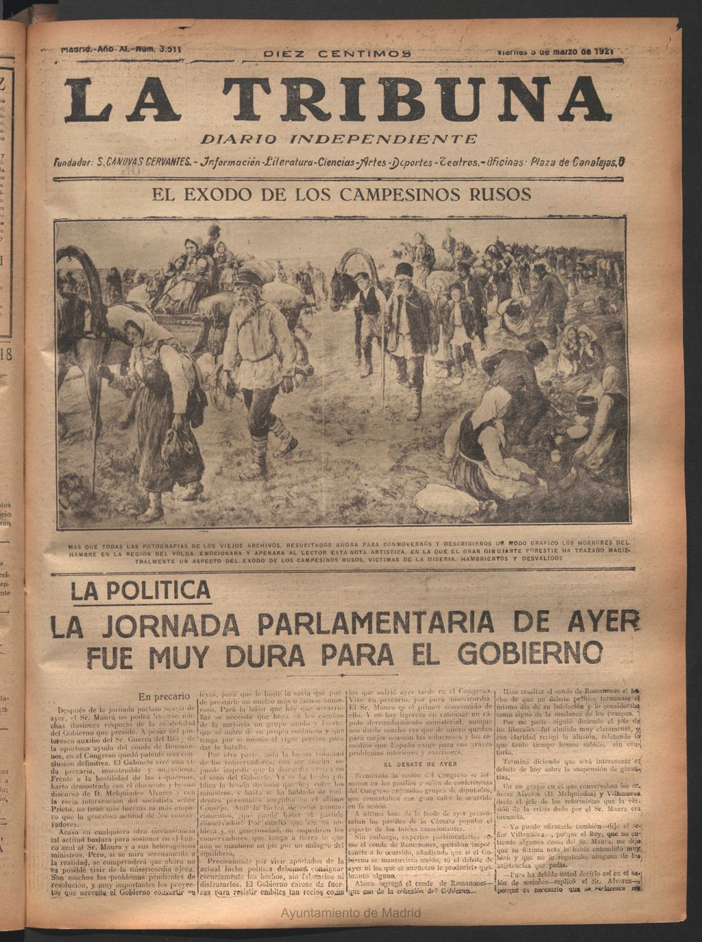 Miniatura de La Tribuna del 3 de marzo de 1922
