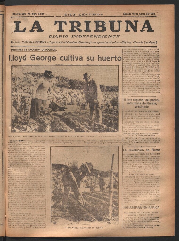Miniatura de La Tribuna del 18 de marzo de 1922