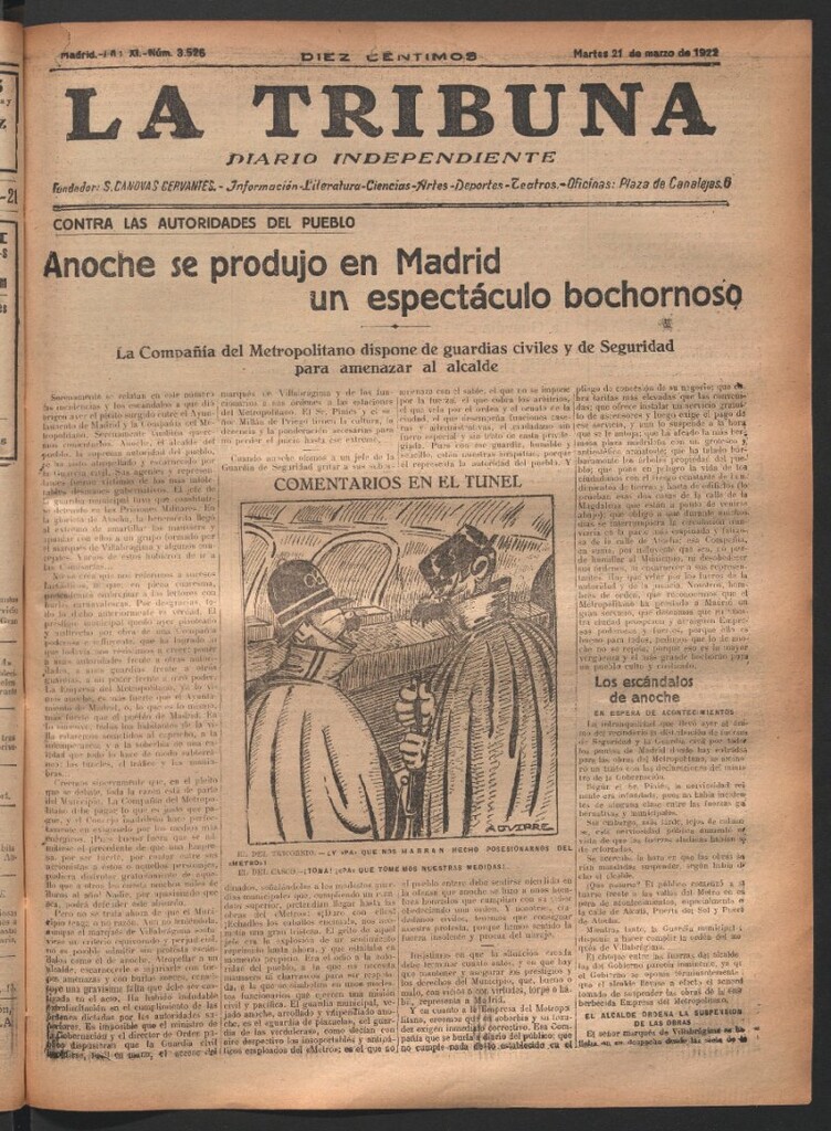 Miniatura de La Tribuna del 21 de marzo de 1922