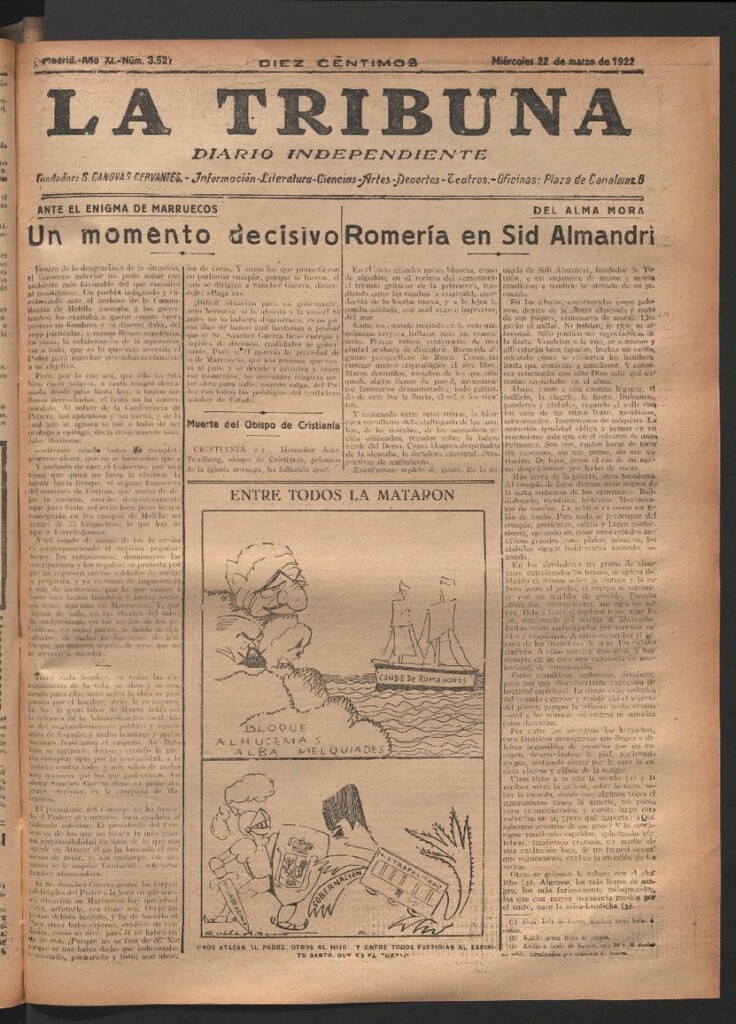 Miniatura de La Tribuna del 22 de marzo de 1922