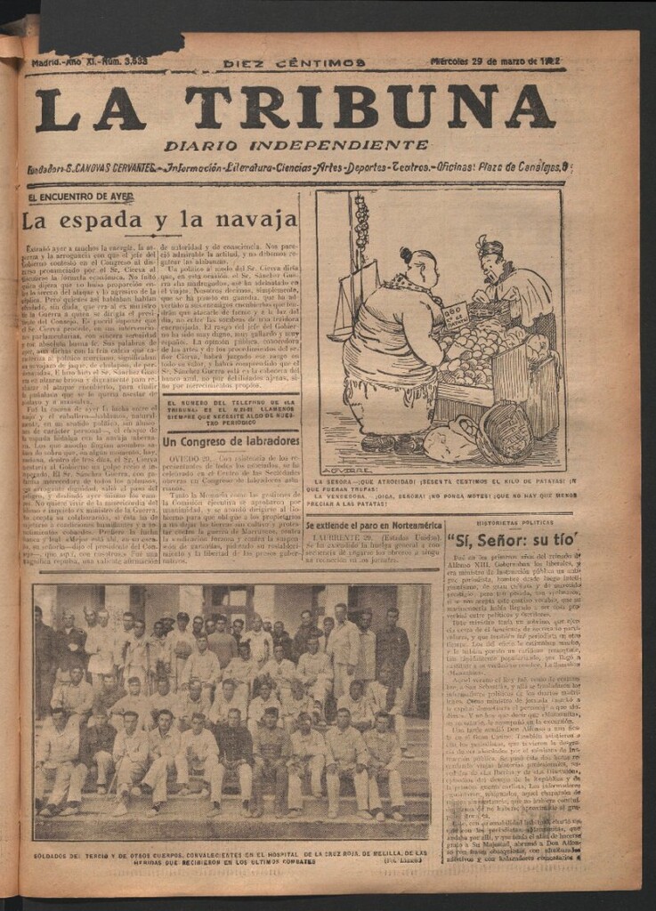 Miniatura de La Tribuna del 29 de marzo de 1922