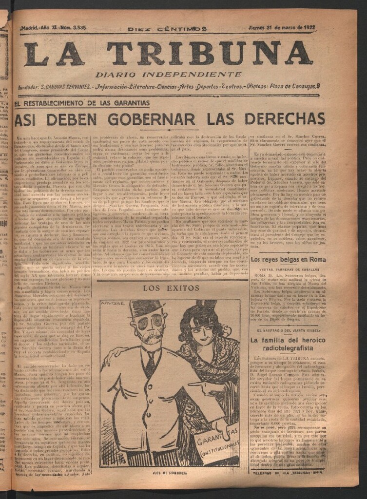 Miniatura de La Tribuna del 31 de marzo de 1922