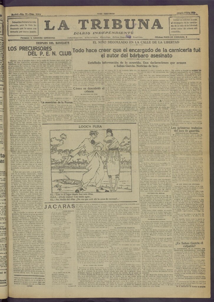 Miniatura de La Tribuna del 8 de julio de 1922