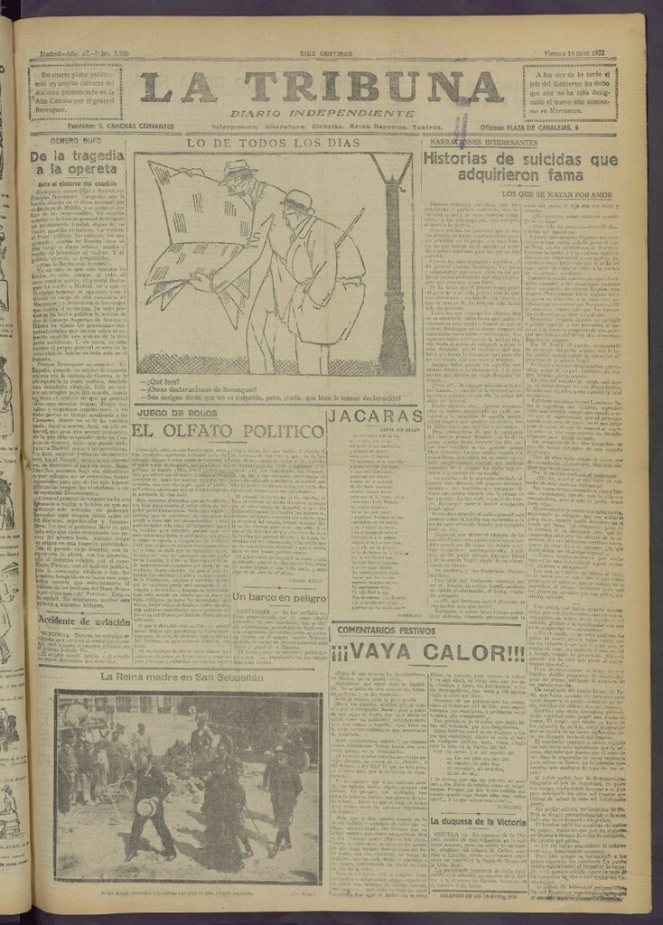 Miniatura de La Tribuna del 14 de julio de 1922