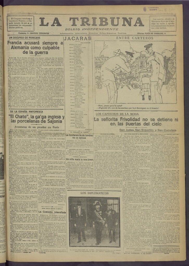 Miniatura de La Tribuna del 17 de julio de 1922