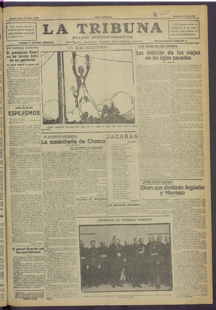 Miniatura de La Tribuna del 19 de julio de 1922