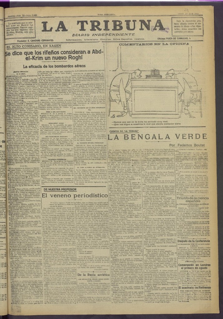 Miniatura de La Tribuna del 24 de julio de 1922