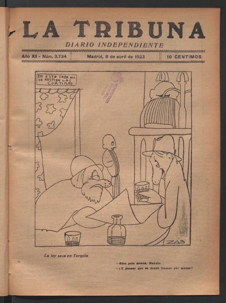 Miniatura de La Tribuna del 6 de abril de 1923