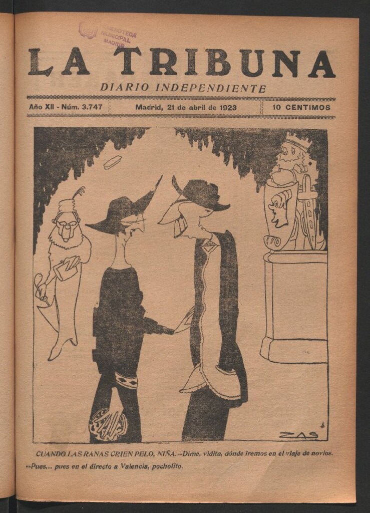 Miniatura de La Tribuna del 21 de abril de 1923