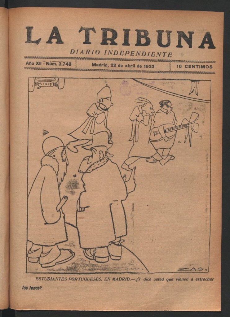 Miniatura de La Tribuna del 22 de abril de 1923