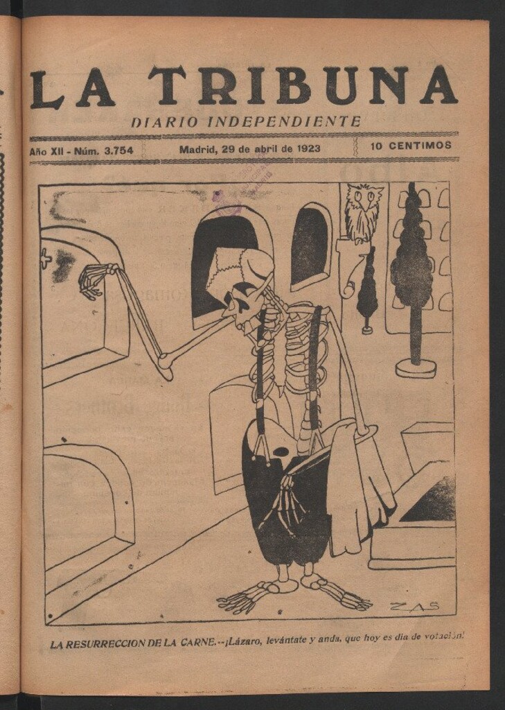 Miniatura de La Tribuna del 29 de abril de 1923