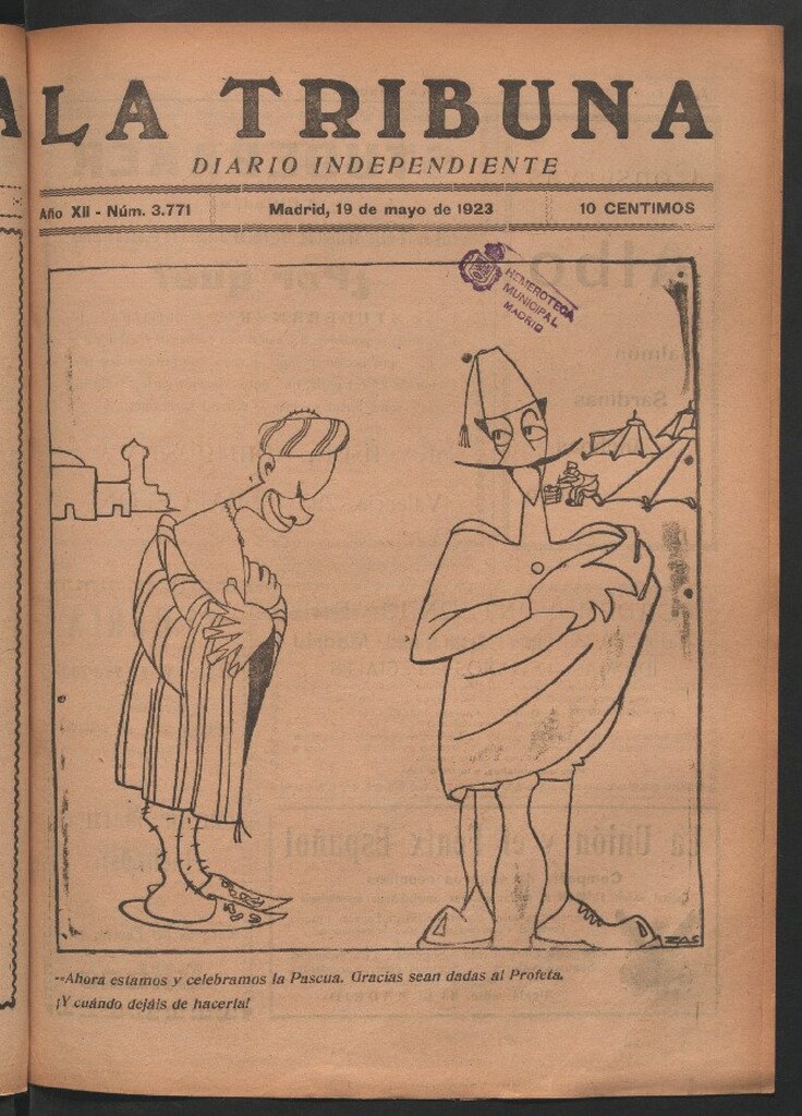 Miniatura de La Tribuna del 19 de mayo de 1923