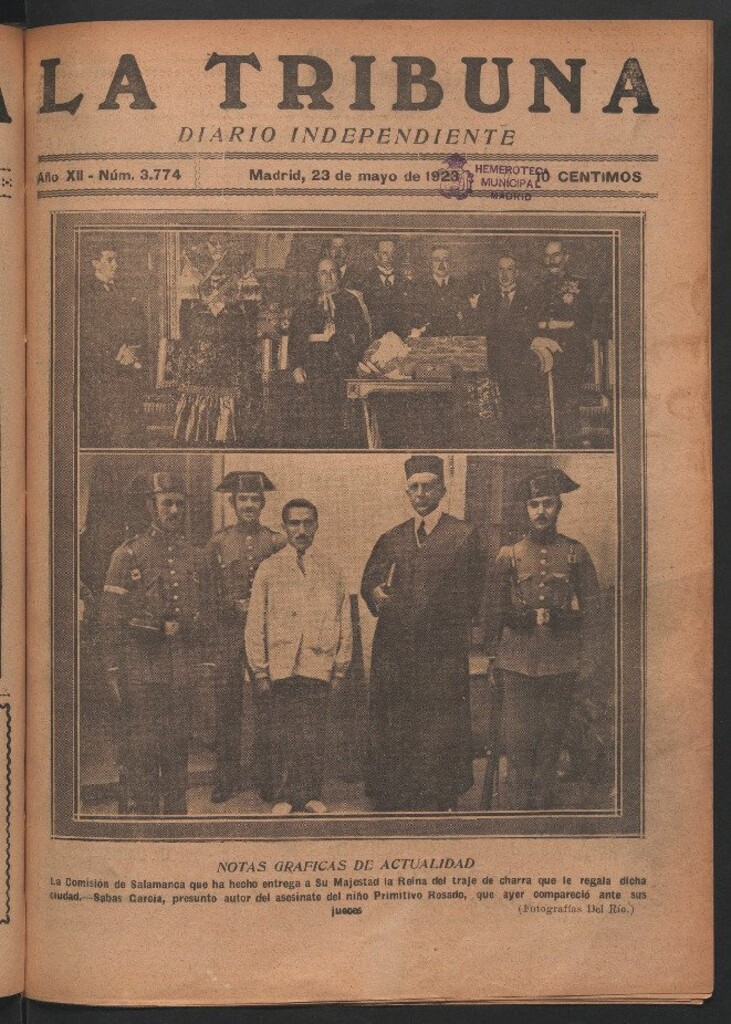Miniatura de La Tribuna del 23 de mayo de 1923
