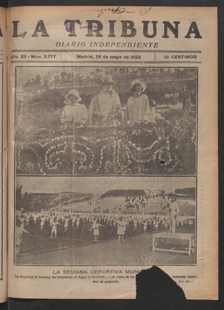 Miniatura de La Tribuna del 26 de mayo de 1923