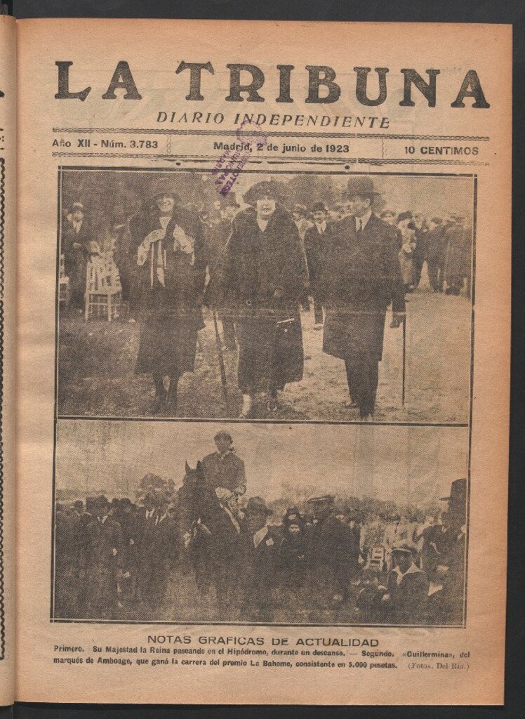 Miniatura de La Tribuna del 2 de junio de 1923