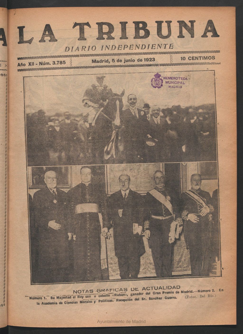 Miniatura de La Tribuna del 5 de junio de 1923