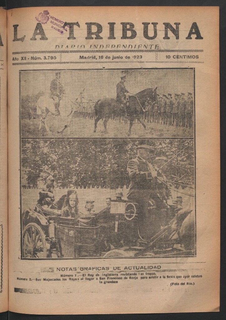 Miniatura de La Tribuna del 16 de junio de 1923