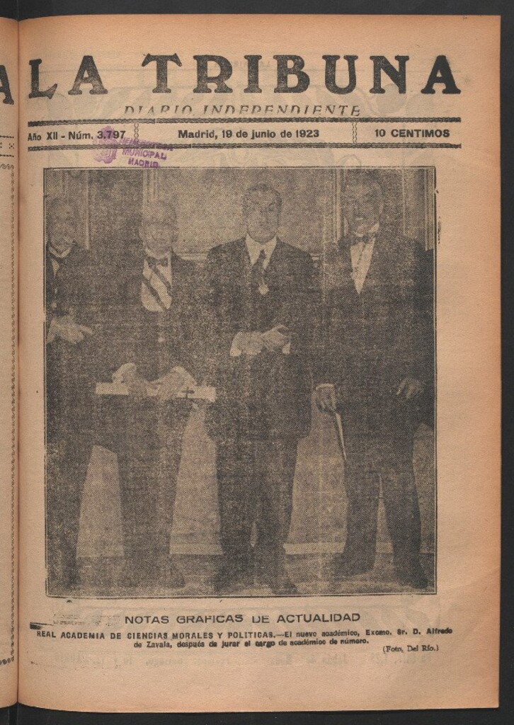 Miniatura de La Tribuna del 19 de junio de 1923
