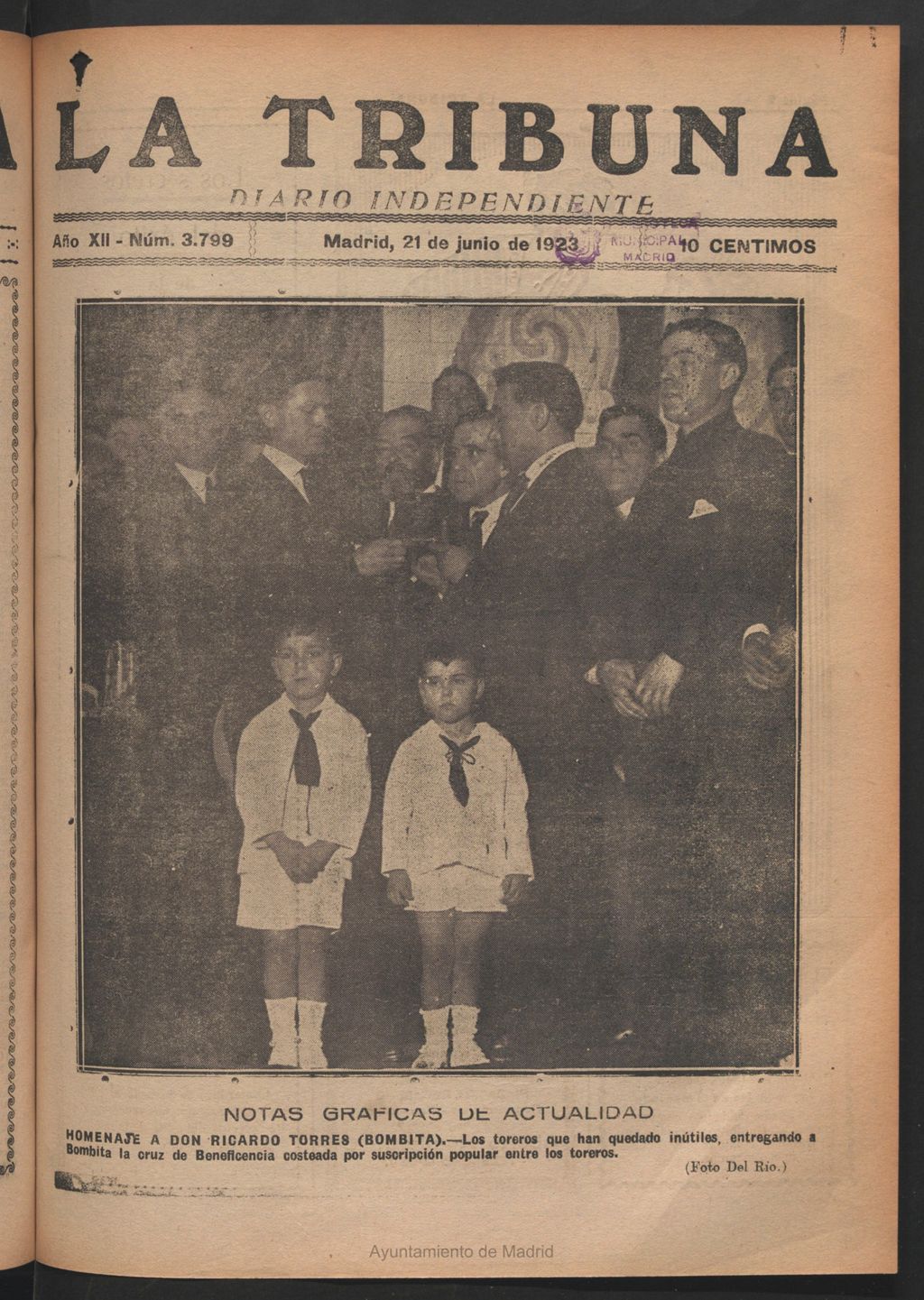 Miniatura de La Tribuna del 21 de junio de 1923
