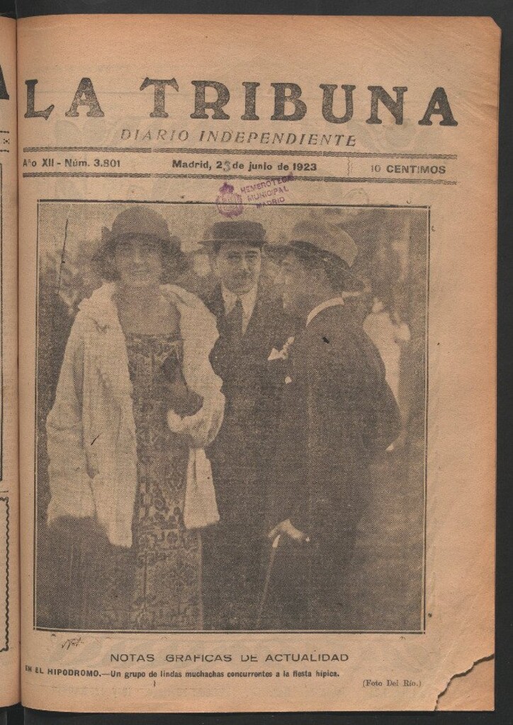 Miniatura de La Tribuna del 23 de junio de 1923