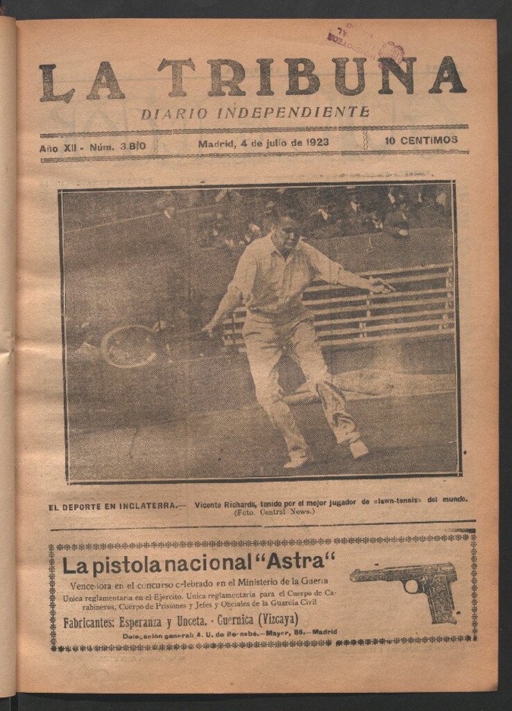 Miniatura de La Tribuna del 4 de julio de 1923