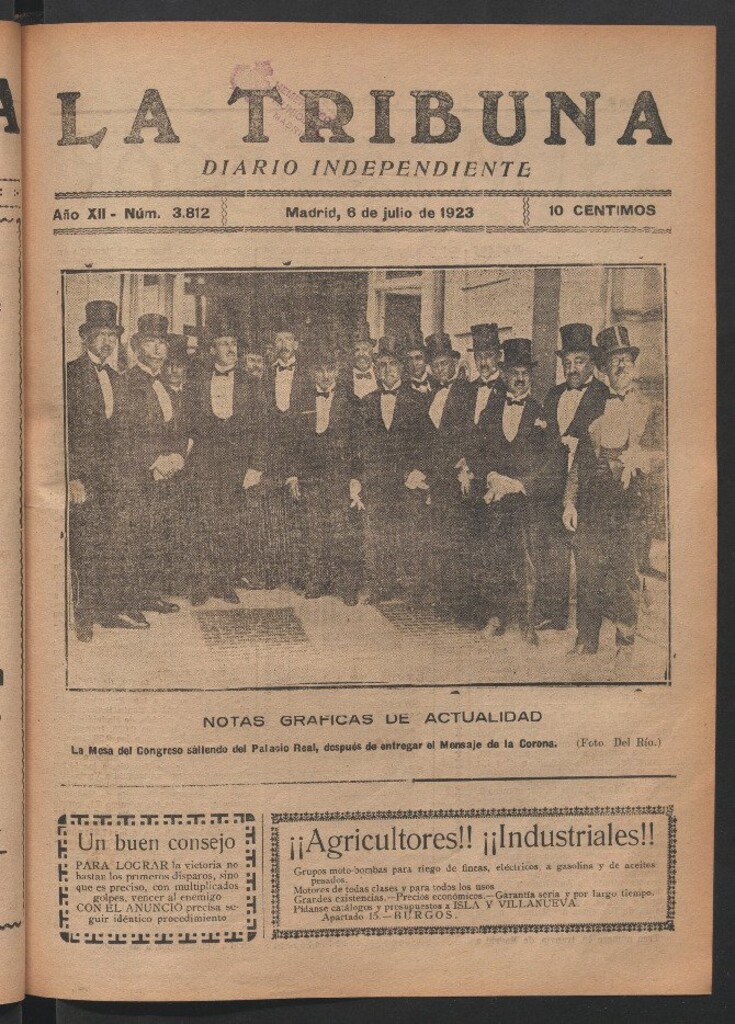 Miniatura de La Tribuna del 6 de julio de 1923