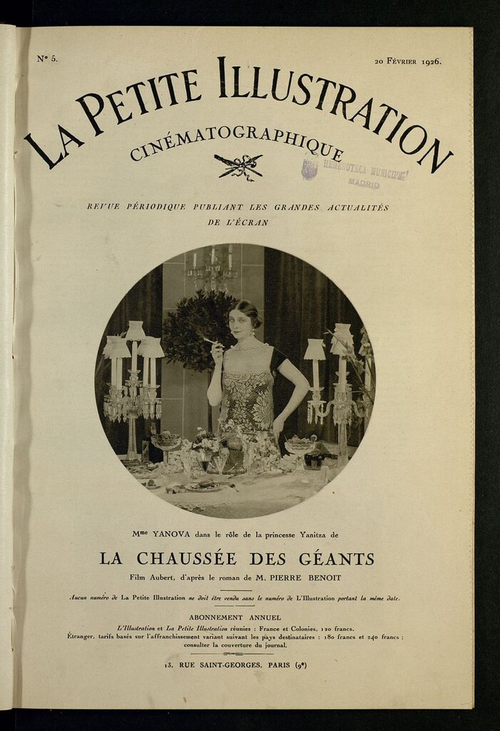 Miniatura de La Petite Illustration Cinematographique del 20 de febrero de 1926