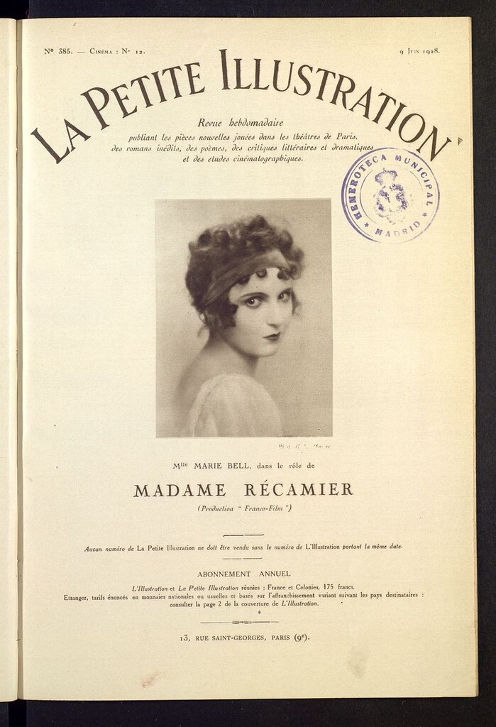 Miniatura de La Petite Illustration Cinematographique del 9 de junio de 1928