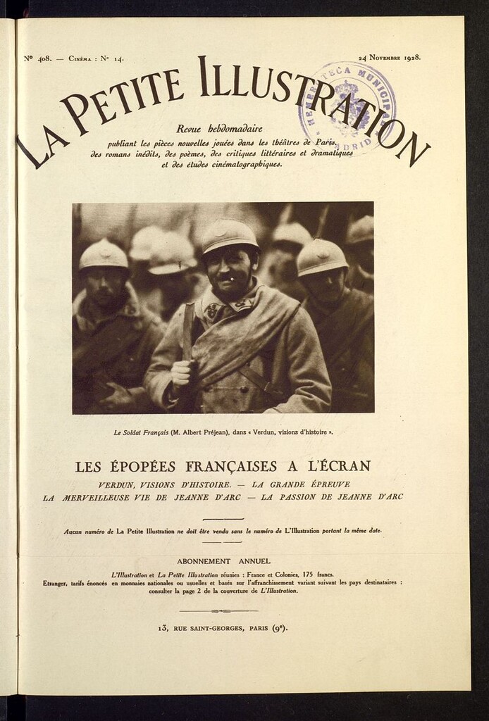 Miniatura de La Petite Illustration Cinematographique del 24 de noviembre de 1928