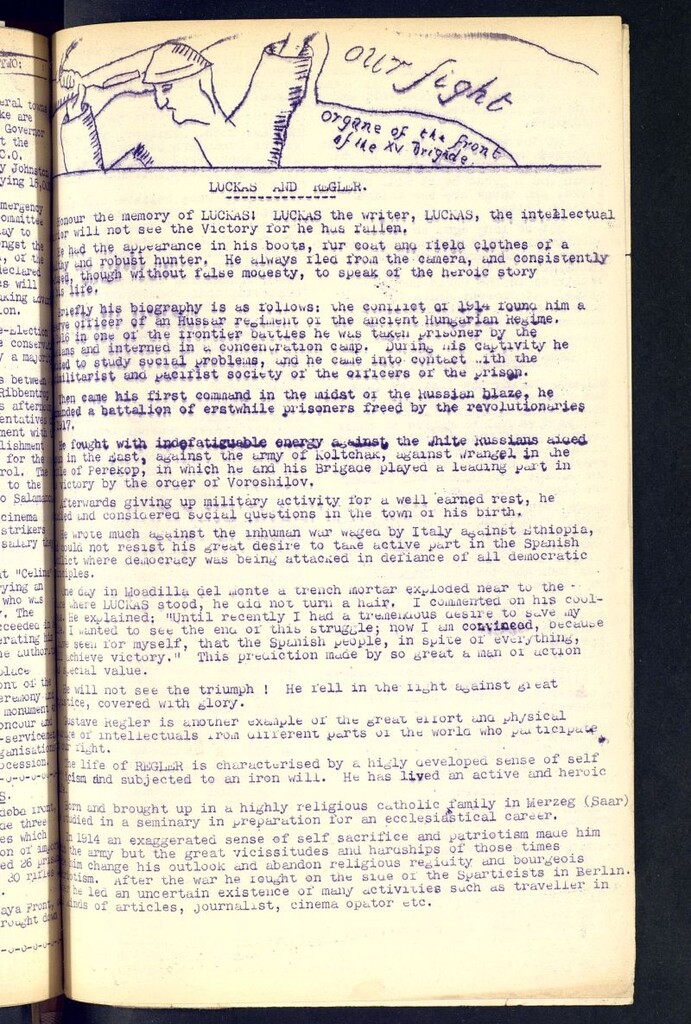 Miniatura de Our fight : organ of the Front of the XV Brigade. June ¿14?, 1937