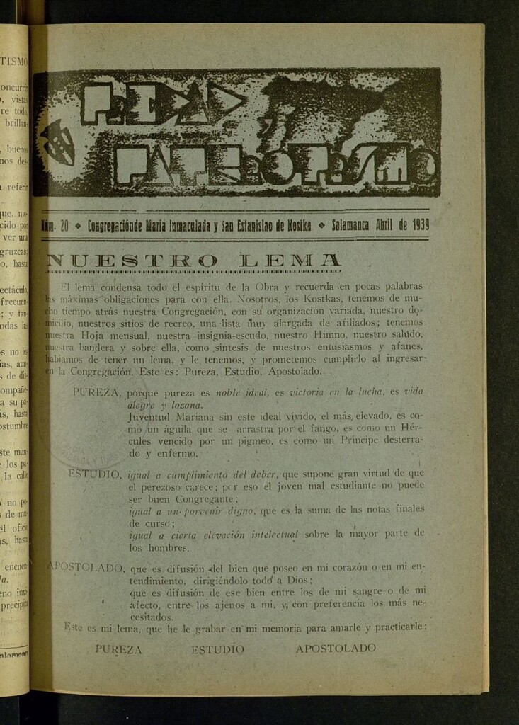 Miniatura de Piedad y patriotismo de abril de 1939