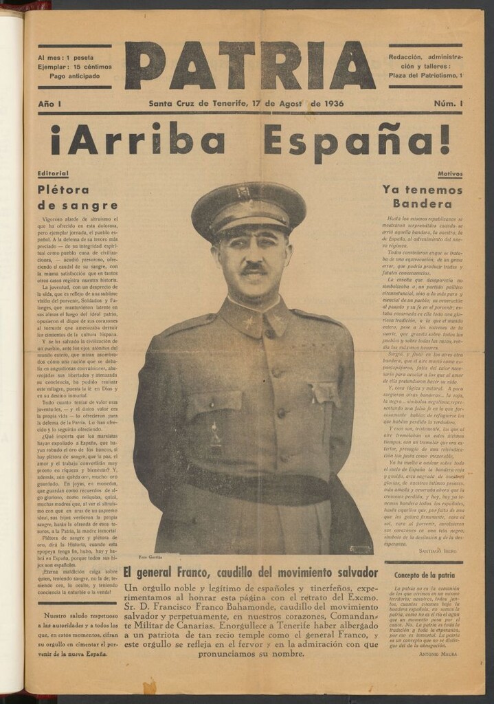 Miniatura de Patria del 17 de agosto de 1936