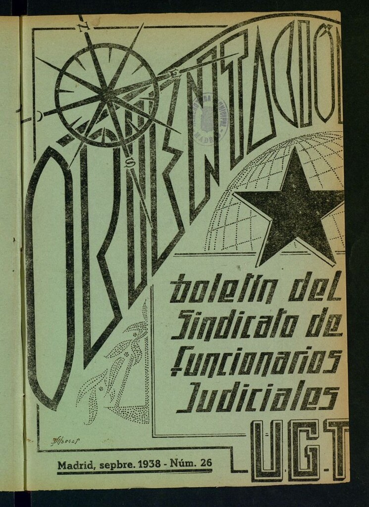 Miniatura de Orientación : órgano de la Asociación General y Montepío de Empleados Judiciales de Madrid de septiembre de 1938