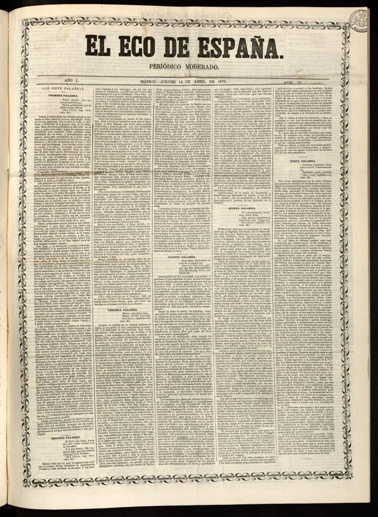 Miniatura de El Eco de España del 14 de abril de 1870