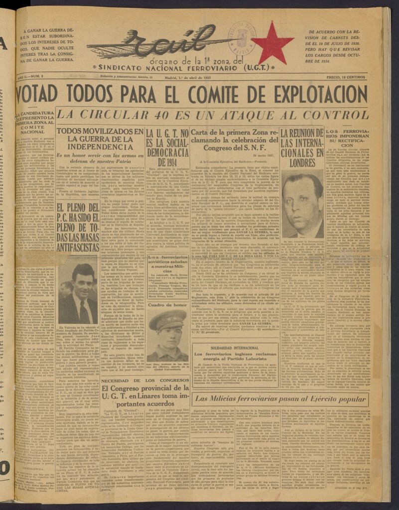 Miniatura de Raíl del 1 de abril de 1937