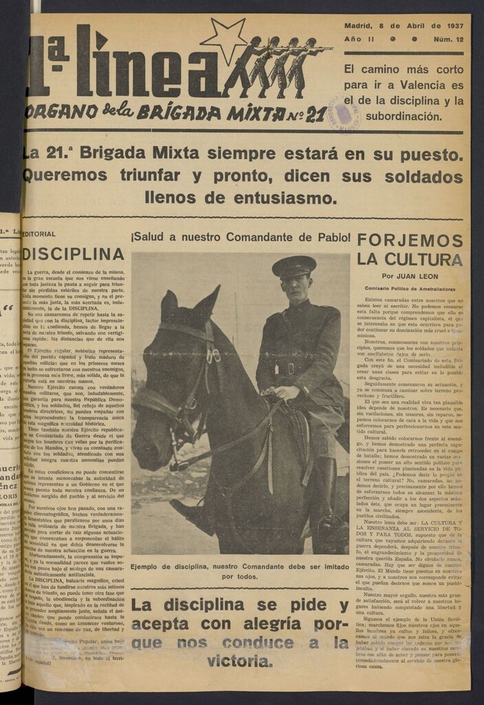 Miniatura de 1ª Línea del 8 de abril de 1937