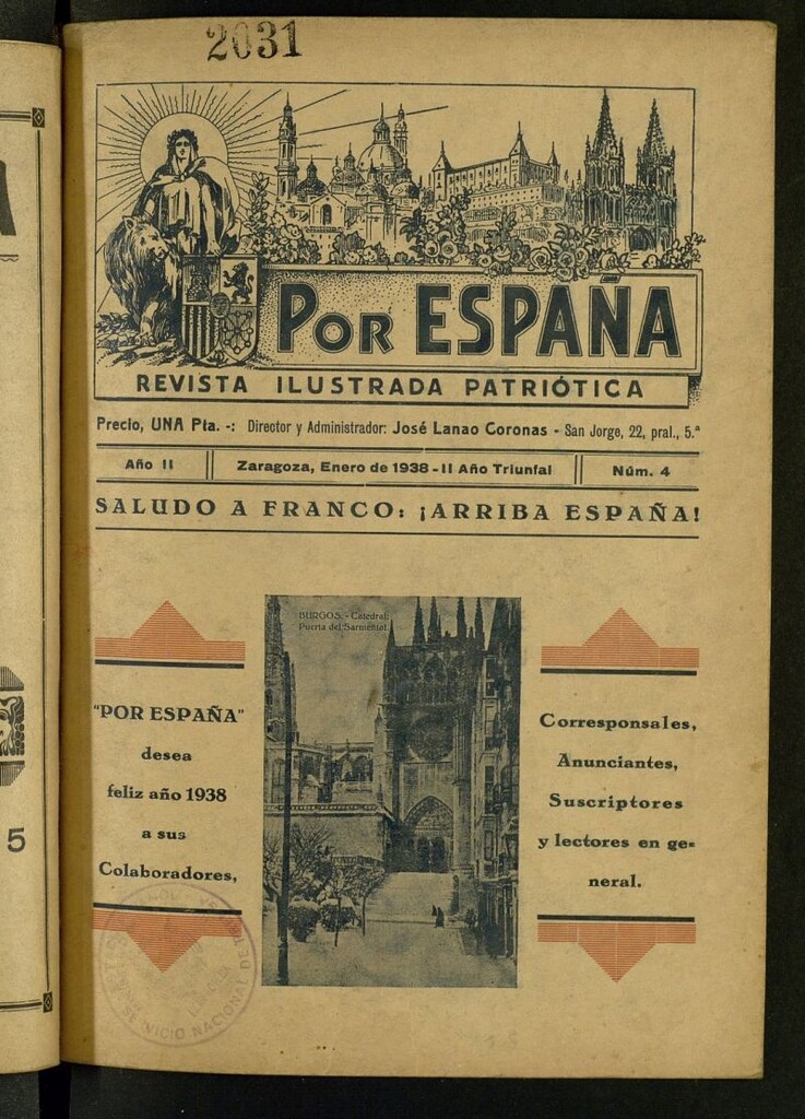 Miniatura de Por España : revista ilustrada patriótica de enero de 1938