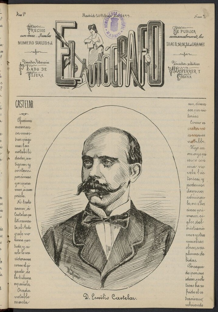 Miniatura de EL Autógrafo del 26 de febrero de 1873, nº 7
