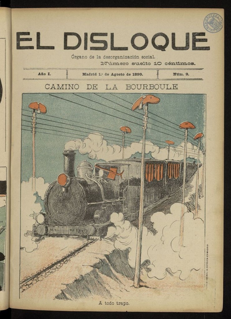 Miniatura de El Disloque: órgano de la desorganización social del 1 de agosto de 1899, nº 9