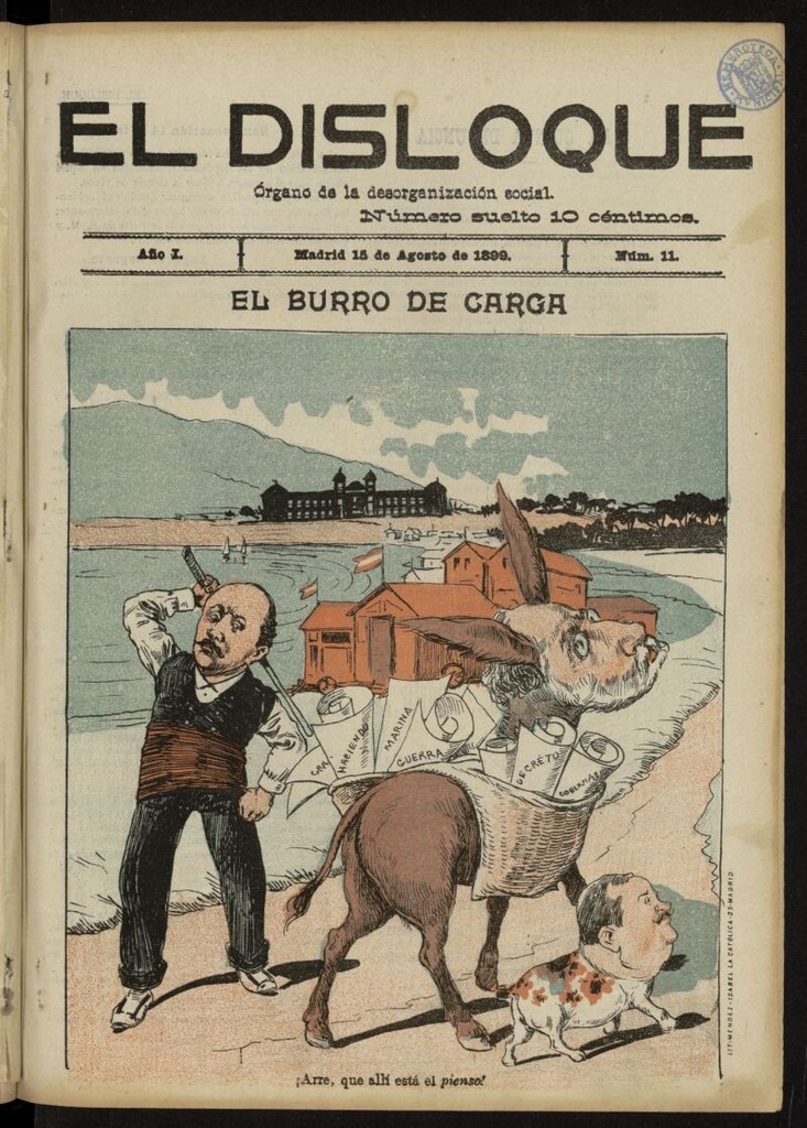 Miniatura de El Disloque: órgano de la desorganización social del 15 de agosto de 1899, nº 11