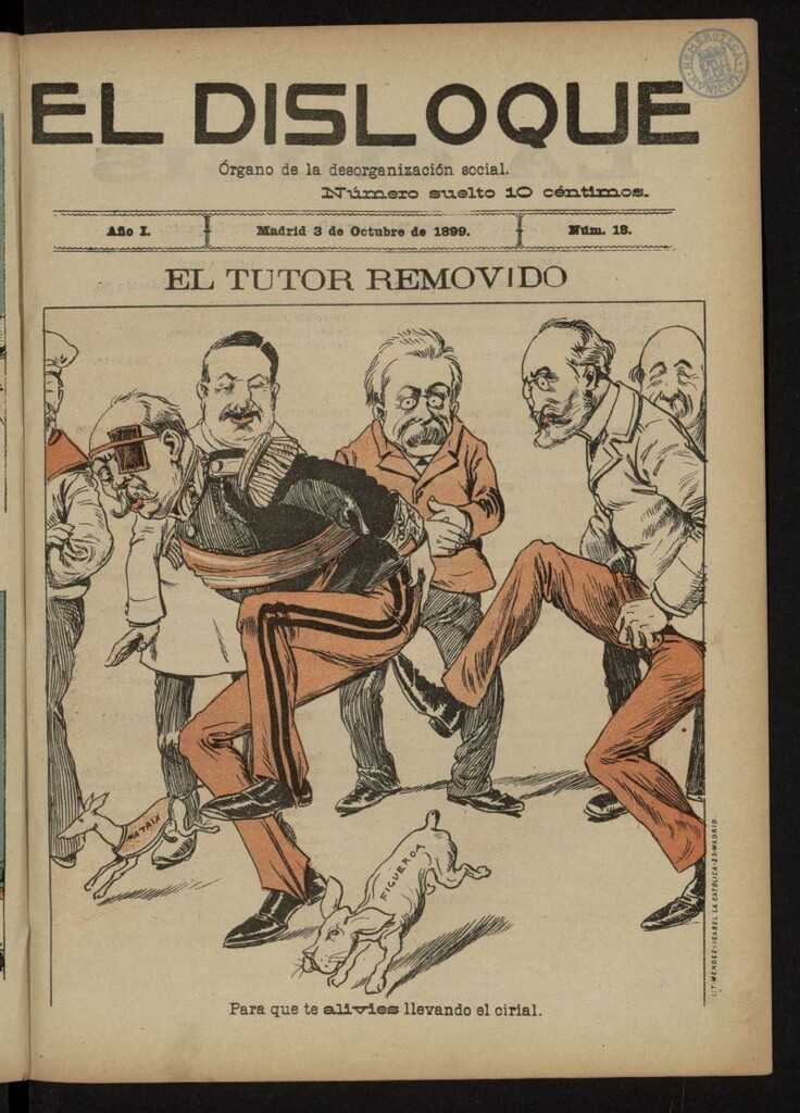 Miniatura de El Disloque: órgano de la desorganización social del 3 de octubre de 1899, nº 18