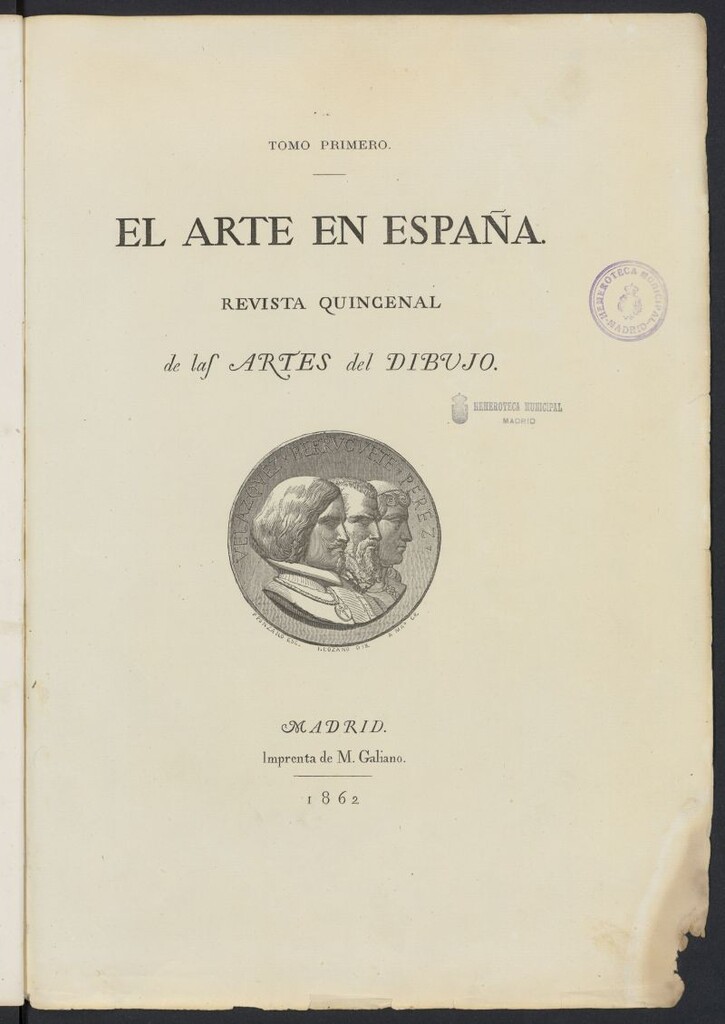 Miniatura de El Arte en España: revista quincenal de las artes del dibujo de 1862
