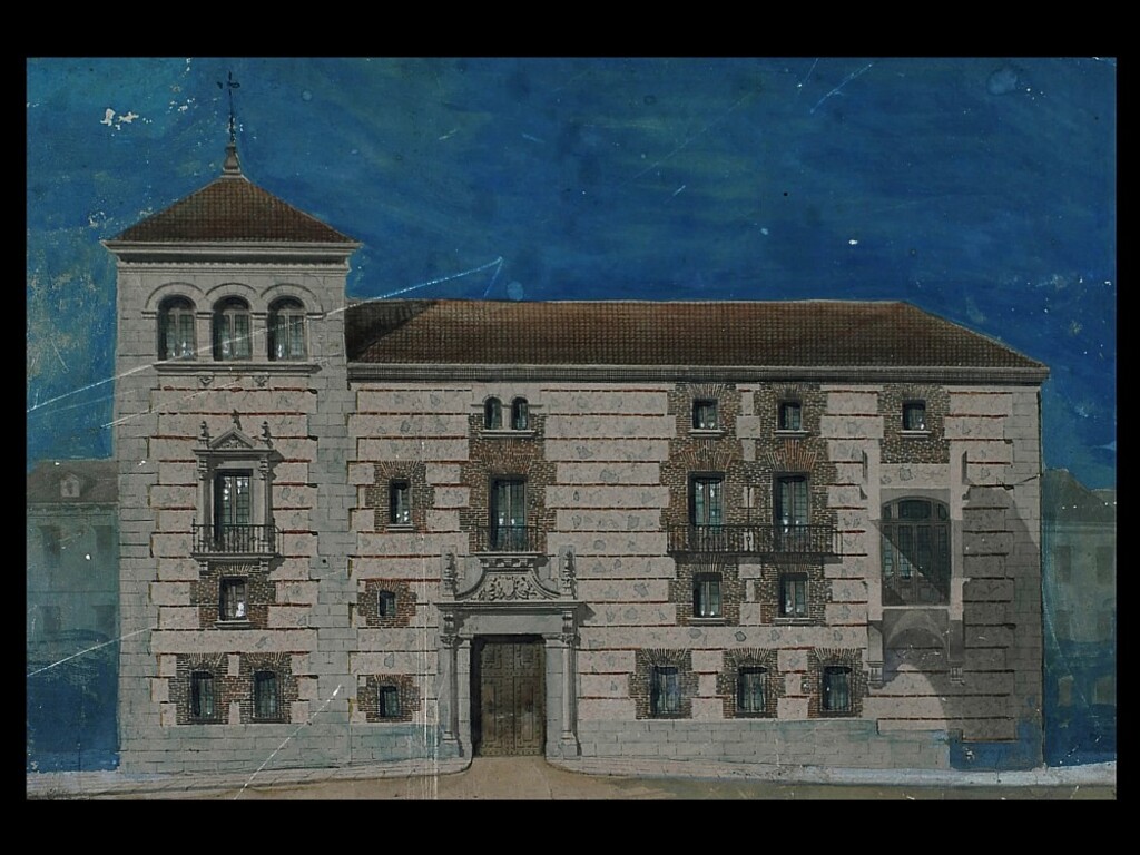Miniatura de Alzado de la fachada principal de la Casa de Cisneros
