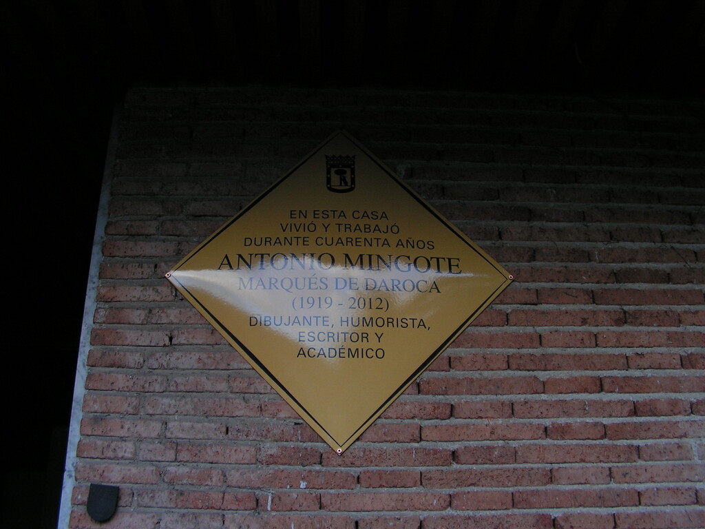 Miniatura de Antonio Mingote. Marqués de Daroca