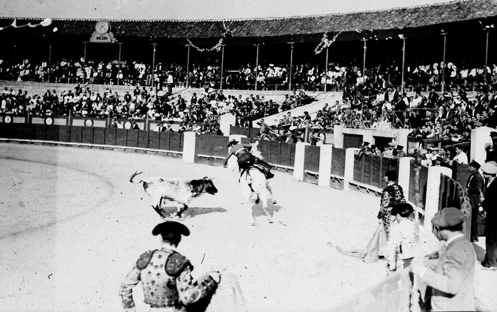 Miniatura de La rejoneadora Beatriz de Santullano en la Plaza de Toros de Vista Alegre