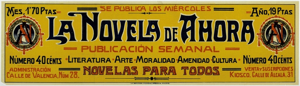 Miniatura de La novela de ahora: publicación semanal